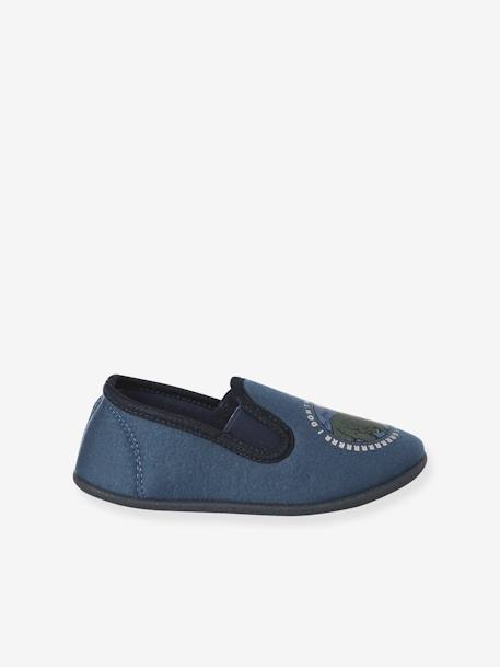 Chaussons élastiqués enfant en toile bleu imprimé+bleu nuit+gris chiné 8 - vertbaudet enfant 