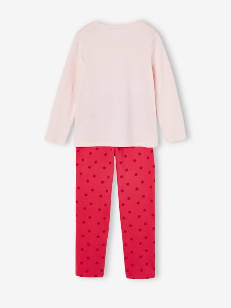 Pyjama fille BASICS motif 'Club des rêveuses' glitter framboise 4 - vertbaudet enfant 