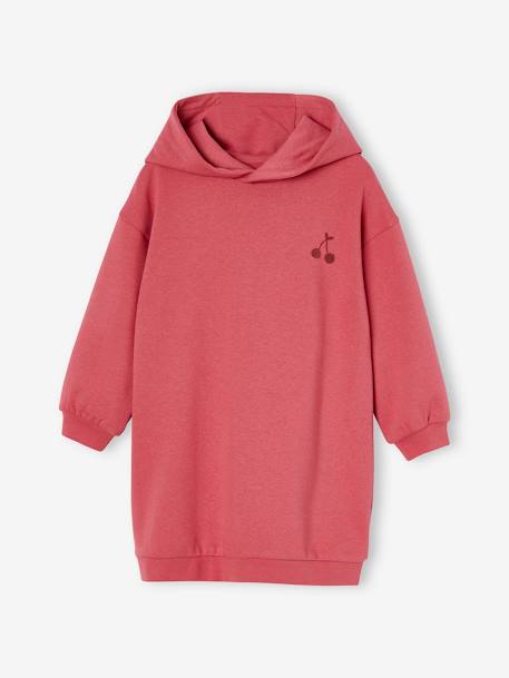 Ensemble robe molleton à capuche et legging fille rose 2 - vertbaudet enfant 