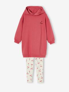 -Ensemble robe molleton à capuche et legging fille