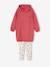 Ensemble robe molleton à capuche et legging fille rose 1 - vertbaudet enfant 