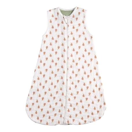 Gigoteuse lange bio en coton Bio BLANC+VERT 1 - vertbaudet enfant 