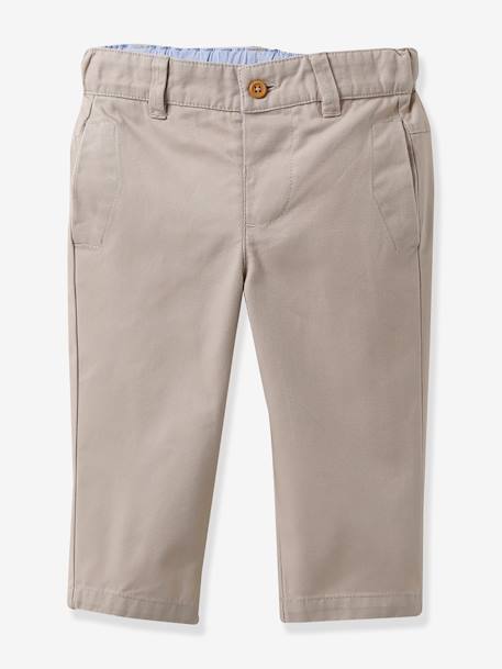 Pantalon chino bébé CYRILLUS beige 1 - vertbaudet enfant 