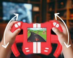 Jouet-Console de jeux portable en forme de volant de voiture de course  avec 30 jeux et écran LCD 5cm