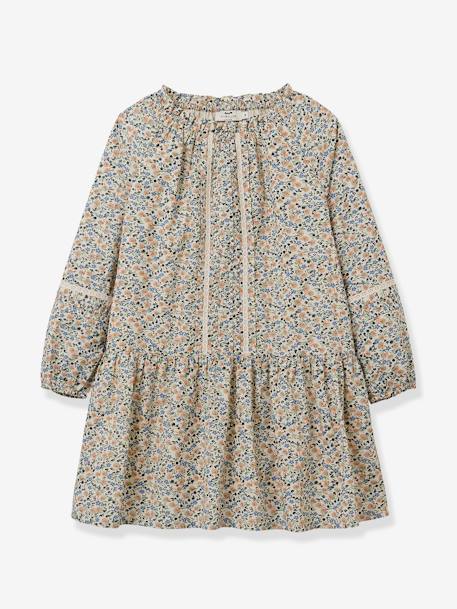 Robe fille imprimé Daisy CYRILLUS bleu imprimé 1 - vertbaudet enfant 