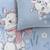 Parure de lit Les Aristochats en coton 140x200cm - Disney Home BLEU 2 - vertbaudet enfant 