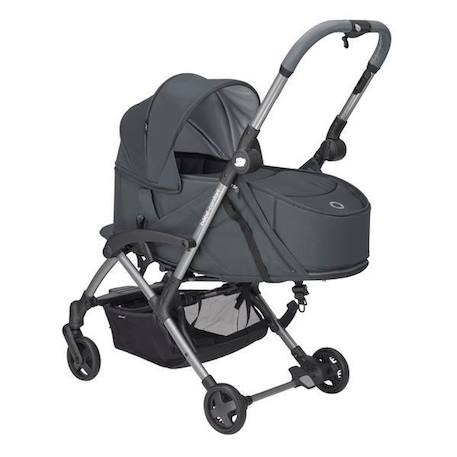 BEBE CONFORT Nacelle souple Laika, de la naissance à 6 mois, Légère et Pliable, Essential Graphite GRIS 2 - vertbaudet enfant 