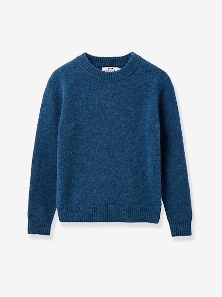 Pull Merinos CYRILLUS bleu 1 - vertbaudet enfant 