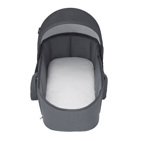 BEBE CONFORT Nacelle souple Laika, de la naissance à 6 mois, Légère et Pliable, Essential Graphite GRIS 3 - vertbaudet enfant 