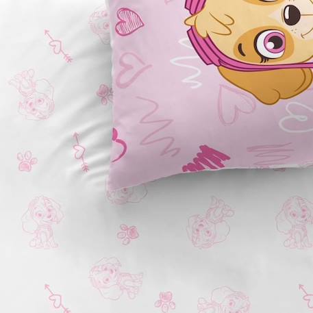 Parure de lit imprimée 100% coton, PAT PATROUILLE GRAFFITY ROSE 4 - vertbaudet enfant 