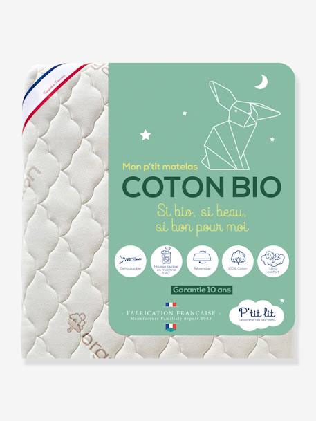 Matelas bébé déhoussable Coton bio* blanc 3 - vertbaudet enfant 