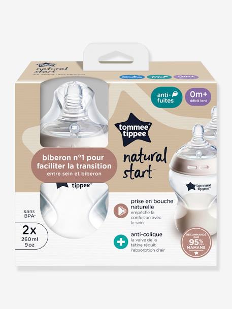 Lot de 2 biberons Natural Start 260ml TOMMEE TIPPEE transparent 4 - vertbaudet enfant 