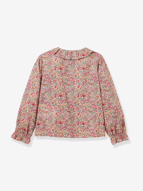 Chemise col plissé fille tissu Liberty® CYRILLUS rose 2 - vertbaudet enfant 