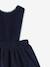 Robe-tablier bébé en velours CYRILLUS bleu nuit 3 - vertbaudet enfant 