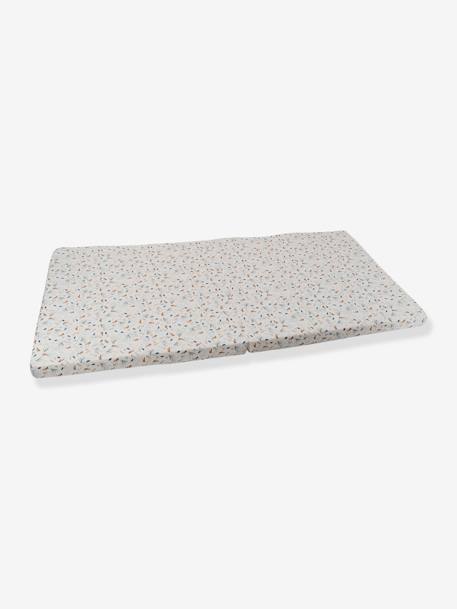 Matelas pliant 2 volets Au fil de l’Eau bleu imprimé 2 - vertbaudet enfant 