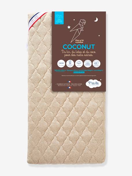 Matelas bébé déhoussable Coconut thermorégulateur blanc 3 - vertbaudet enfant 