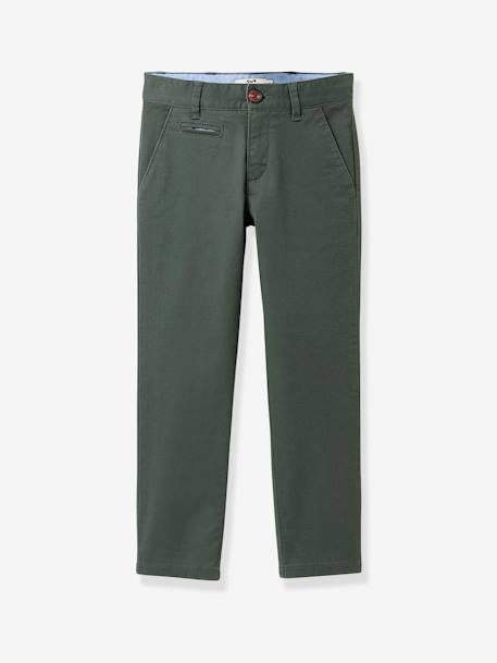 Pantalon chino garçon CYRILLUS vert 1 - vertbaudet enfant 