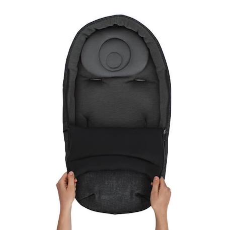 BEBE CONFORT Chancelière Baby cocoon - Nomad Black NOIR 2 - vertbaudet enfant 