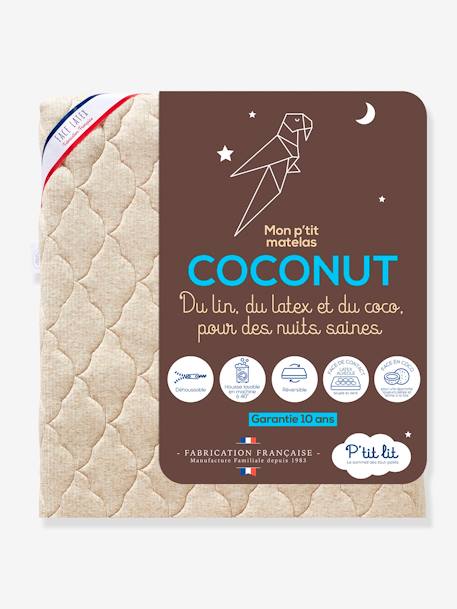 Matelas bébé déhoussable Coconut thermorégulateur blanc 4 - vertbaudet enfant 