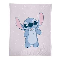 Linge de maison et décoration-Linge de lit enfant-Plaid imprimée 100% polyester, DISNEY HOME STITCH HAPPY