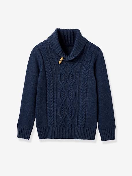 Garçon-Pull, gilet, sweat-Pull col châle CYRILLUS