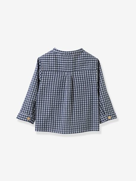 Chemise à carreaux bébé CYRILLUS carreaux marine 2 - vertbaudet enfant 