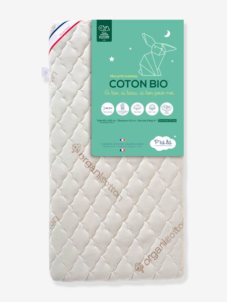 Matelas bébé déhoussable Coton bio* blanc 2 - vertbaudet enfant 