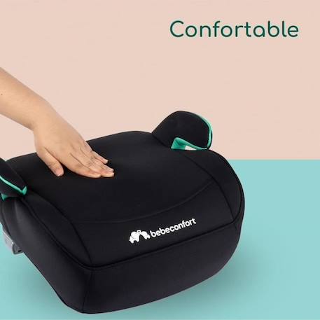 BEBECONFORT Siège auto Manga i-Fix, Rehausseur ISOFIX, de 6 à 12 ans, 22-36 kg, 125-150 cm, Black Mist NOIR 4 - vertbaudet enfant 