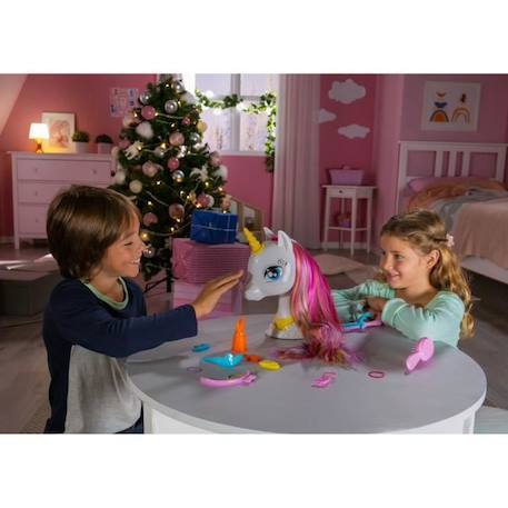 Ma tête à coiffer interactive Licorne BLANC 3 - vertbaudet enfant 