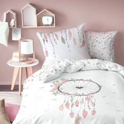 Linge de maison et décoration-Linge de lit enfant-Parure de lit imprimée 100% coton - Attrape Coeur - Matt & Rose - Réversible - Enfant