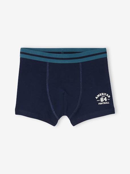 Lot 5 boxers garçon marine 2 - vertbaudet enfant 