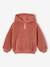 Sweat à capuche en sherpa fille écru+mauve 7 - vertbaudet enfant 