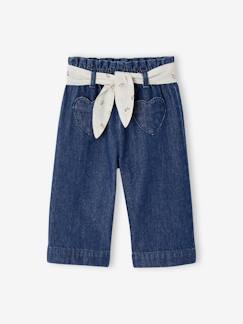 Bébé-Pantalon, jean-Jean large bébé avec ceinture à nouer