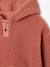 Sweat à capuche en sherpa fille écru+mauve 9 - vertbaudet enfant 