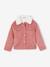 Veste en velours doublée fausse fourrure fille blush 1 - vertbaudet enfant 