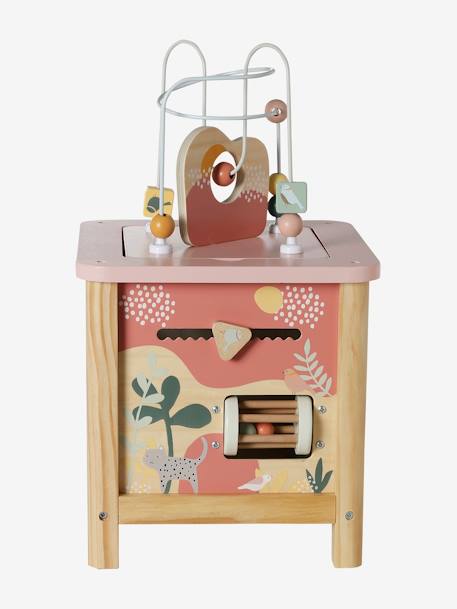 Grand cube d'activités en bois FSC® LOVELY FARM+rose+Savania+Tanzanie 21 - vertbaudet enfant 