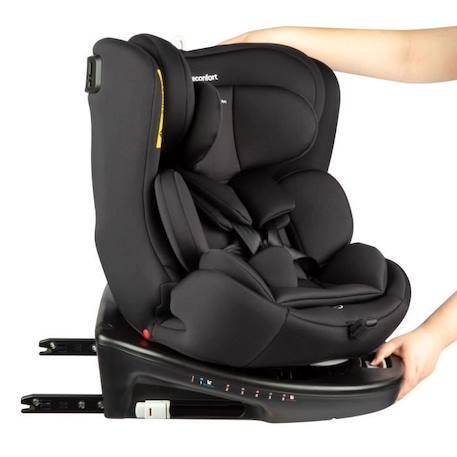 BEBECONFORT Siège auto évolutif pivotant 360 EvolveFix i-Size - Gr 0/1/2/3 - Isofix - 0 à 12 ans (36 kg) - 40-150 cm - Black Mist NOIR 3 - vertbaudet enfant 