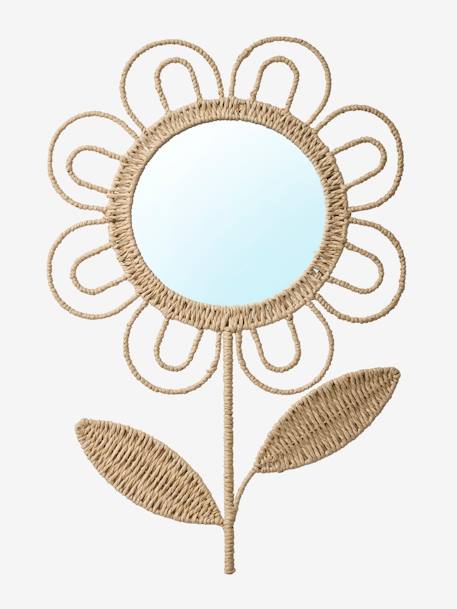 Miroir XL fleur mural beige 2 - vertbaudet enfant 