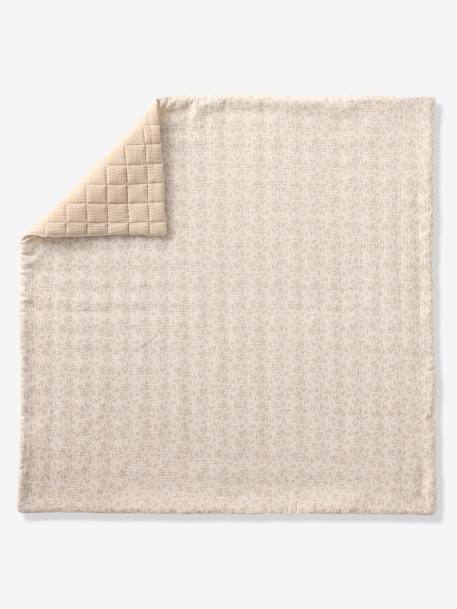 Couverture / Fond de parc bébé en gaze de coton HYGGE beige imprimé 9 - vertbaudet enfant 