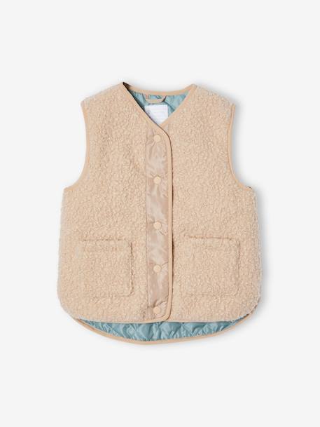 Fille-Veste sans manches en sherpa fille