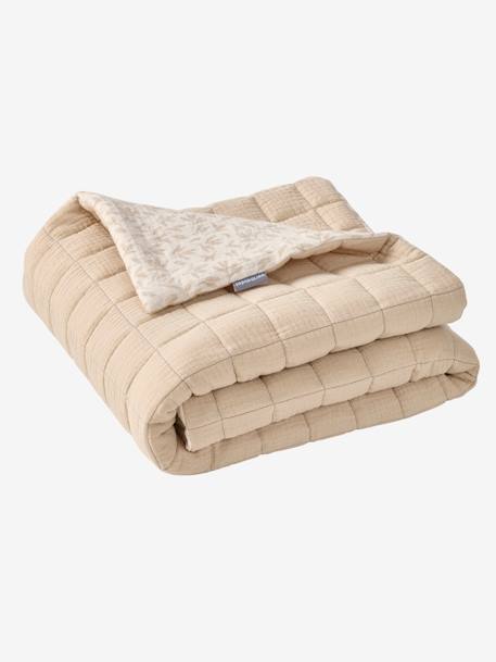 Couverture / Fond de parc bébé en gaze de coton HYGGE beige imprimé 2 - vertbaudet enfant 