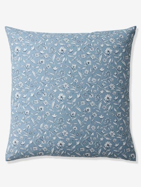 Parure housse de couette + taie d'oreiller enfant INDIA BLUE, réversible avec coton recyclé bleu imprimé 4 - vertbaudet enfant 