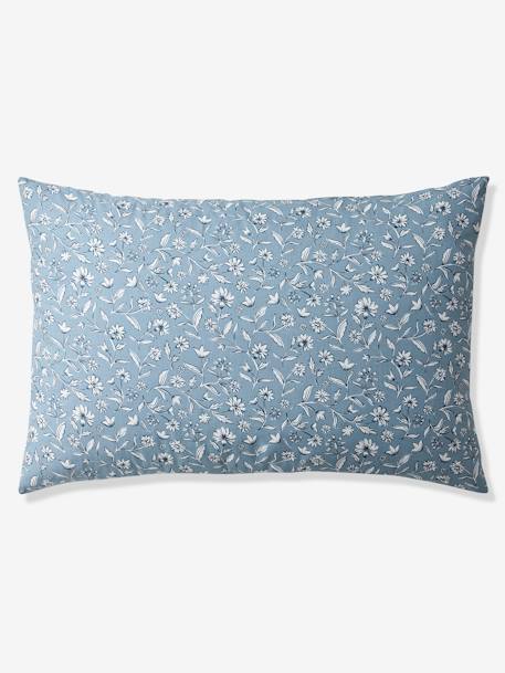 Parure housse de couette + taie d'oreiller enfant INDIA BLUE, réversible avec coton recyclé bleu imprimé 6 - vertbaudet enfant 