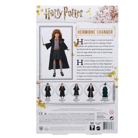 Harry Potter - Poupée Hermione Granger - Poupée Figurine - 6 ans et + FYM51 NOIR 5 - vertbaudet enfant 