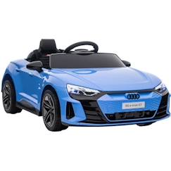 Jouet-Jeux de plein air-Voiture électrique enfant Audi RS e-tron GT - HOMCOM - V. max. 5 Km/h - Effets sonores et lumineux - Bleu