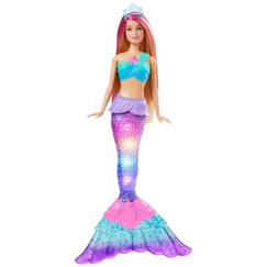 Jouet-Poupons et poupées-Barbie-Poupée Barbie Dreamtopia Sirène Lumières Scintillantes, 3-7 ans HDJ36