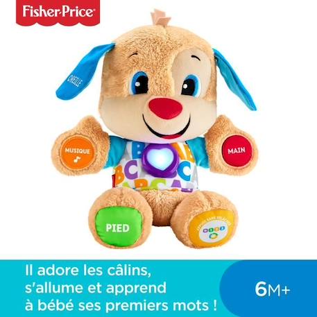 Fisher-Price - Nouveau Puppy Interactif - Peluche interactive - 6 mois et + FPM44 MARRON 2 - vertbaudet enfant 