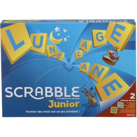 Mattel Games - Scrabble Junior - Jeu de Société - 6 ans et + Y9668 BLEU 1 - vertbaudet enfant 