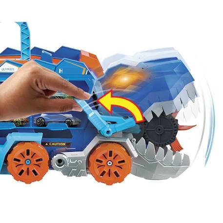 Méga Transporteur T-rex Suprême - Hot Wheels Dinosaure Mattel HPG76 BLEU 6 - vertbaudet enfant 