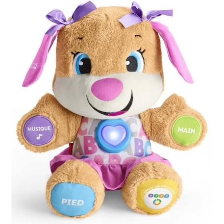 Fisher-Price - Nouveau SIS interactif - Peluche interactive - 6 mois et + FPP52 ROSE 1 - vertbaudet enfant 